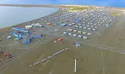 Aerial view of Gambell in 2017