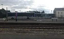 Bus station from the railway station