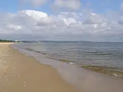 The beach in Przymorze Wielkie