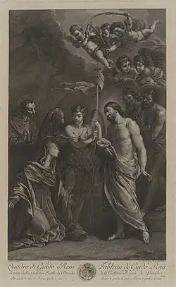 Christ in Limbo before his mother. c.1750. After Guido Reni