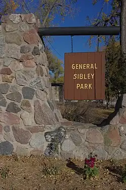Entrance to General Sibley Park