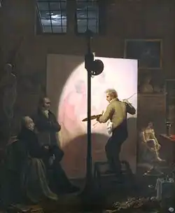 Girodet Painting 'Pygmalion and Galatea' In the Presence of Sommariva by François-Louis Dejuinne