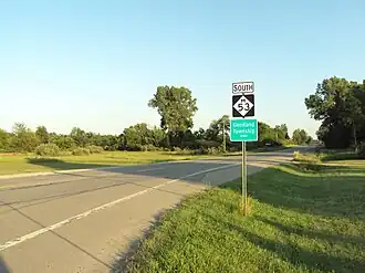 Entering Goodland Township along M-53