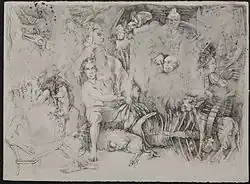 Grandfather ink on paper 55x75 2000