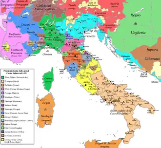 Italy in 1499