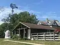 Grandpa's Shed in foreground, Sperry House in background
