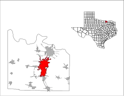 Location of Sherman, Texas
