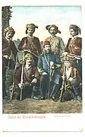 Çürüksulu Ali Pasha with Ottoman Georgian and Laz men. Pasha was a descendant of the Georgian noble family of the Tavdgiridze, 19th century
