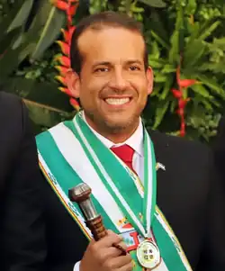 Former governor of Santa Cruz Luis Fernando Camacho
