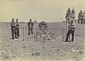 Grave of Herman Coster, Battle of Elandslaagte (1899), South Africa. Unknown photographer, probably around 1899.