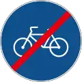 C16 End of bicycle path