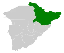 Location of Baqaa governorate in Ḥa'il Province