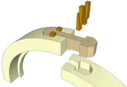 Sample detail of Hammer-headed tenon.