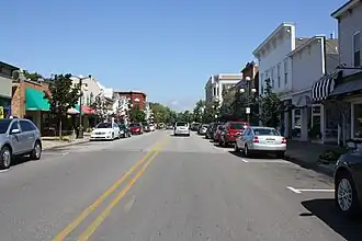 Downtown Harbor Springs along M-119