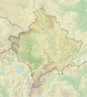 Koritnik is located in Kosovo