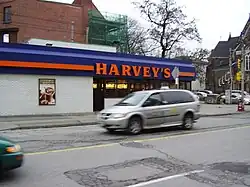 Outside view of a Harvey's restaurant