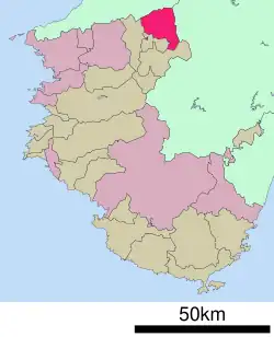 Location of Hashimoto in Wakayama Prefecture