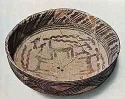 Hassuna redware bowl, circa 5500 BCE