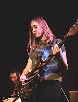 Hatchie performing live in Los Angeles, 2018