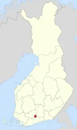 Location of Hausjärvi in Finland