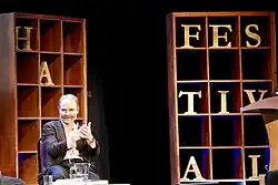 Professor [}Timothy Garton Ash on stage