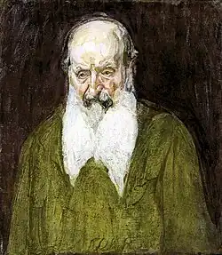 Study of a Jewish man, circa 1899, that Tanner would rework throughout his lifetime. Thought to be used as a model for Nicodemus in Nicodemus Visiting Christ.