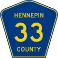 County State-Aid Highway 33 marker
