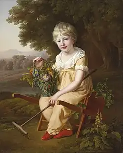 Portrait of Émile Alexandre César Le Fébure de Sancy de Parabère (1800-1863), as a little gardener, 1808