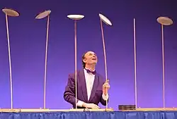 Plate spinning performer