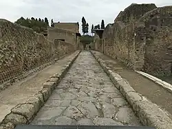 Paved street in Herculaneum