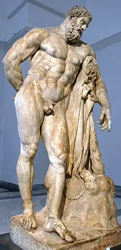 One of the statues that adorned the baths was the Farnese Hercules, now at Naples