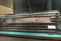 Inner log sarcophagus, Pazyryk-5.[42]