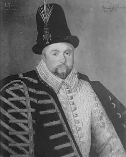 Giles Brydges, 3rd Baron Chandos, signed and dated 1589