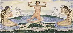 "Le Jour III" (c. 1910) painting by Ferdinand Hodler from the Kunstmuseum Luzern art collection