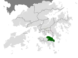 Location of Eastern District within Hong Kong