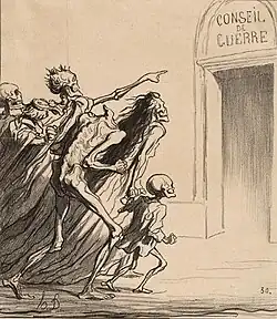The Witnesses - The War Council (1872), lithograph, 25.3 × 22.2 cm., Metropolitan Museum of Art, New York
