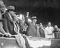 Hoover again, now as President. Opening Day, 1929, at Griffith Stadium