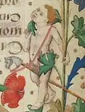 A stick horse in the parisian manuscript Horae ad usum Parisiense, circa 1480.