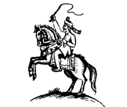 Horse and rider Indian election symbol.png