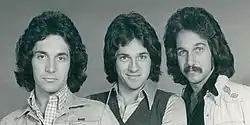 Hudson Brothers in 1974, left to right: Bill, Brett, and Mark