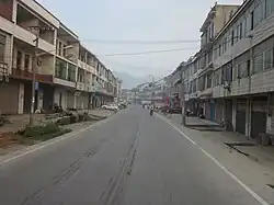 Buildings in Hutian Town.