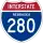 Interstate 280 marker
