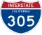 Interstate 305 marker