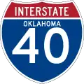 Interstate 40 marker