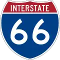 Interstate 66 marker