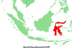 Location of Sulawesi (Celebes), Indonesia