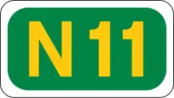 N11 road shield}}