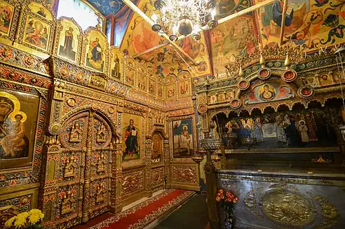 Russian door in Saint Basil's Cathedral (Moscow)