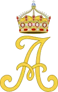 Monogram of the Königin Augusta Garde-Grenadier-Regiment Nr.4