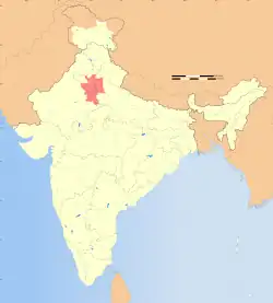 Location of the NCR in India